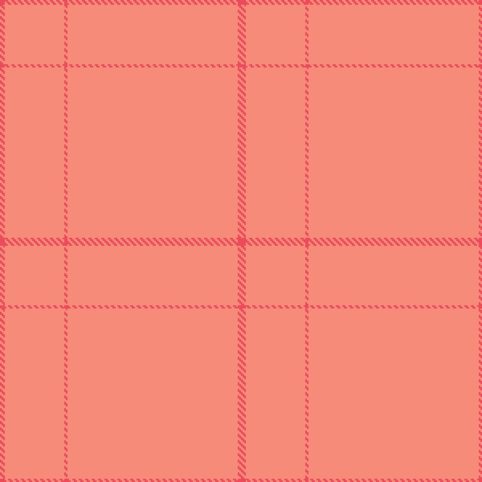 Plaid pattern seamless. Rich Highlighter Red and Dusty Kissable Tartan Textile Design. vector