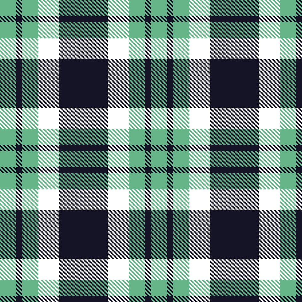 Dusty Elf Shoe and Deep Corbeau Seamless Tartan Textile Design vector