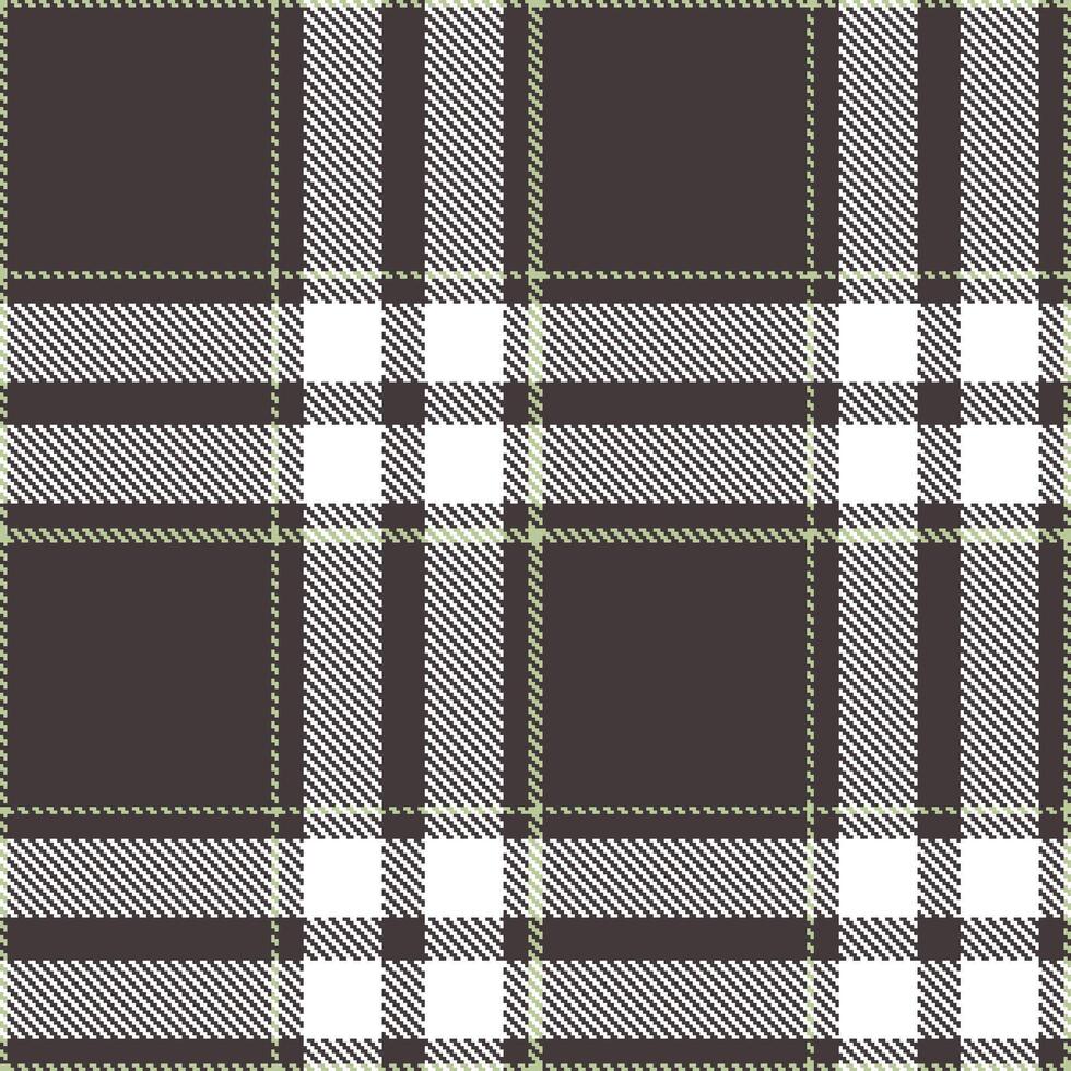 Neon Black Truffle and Dusty Sprout Seamless Tartan Textile Design vector
