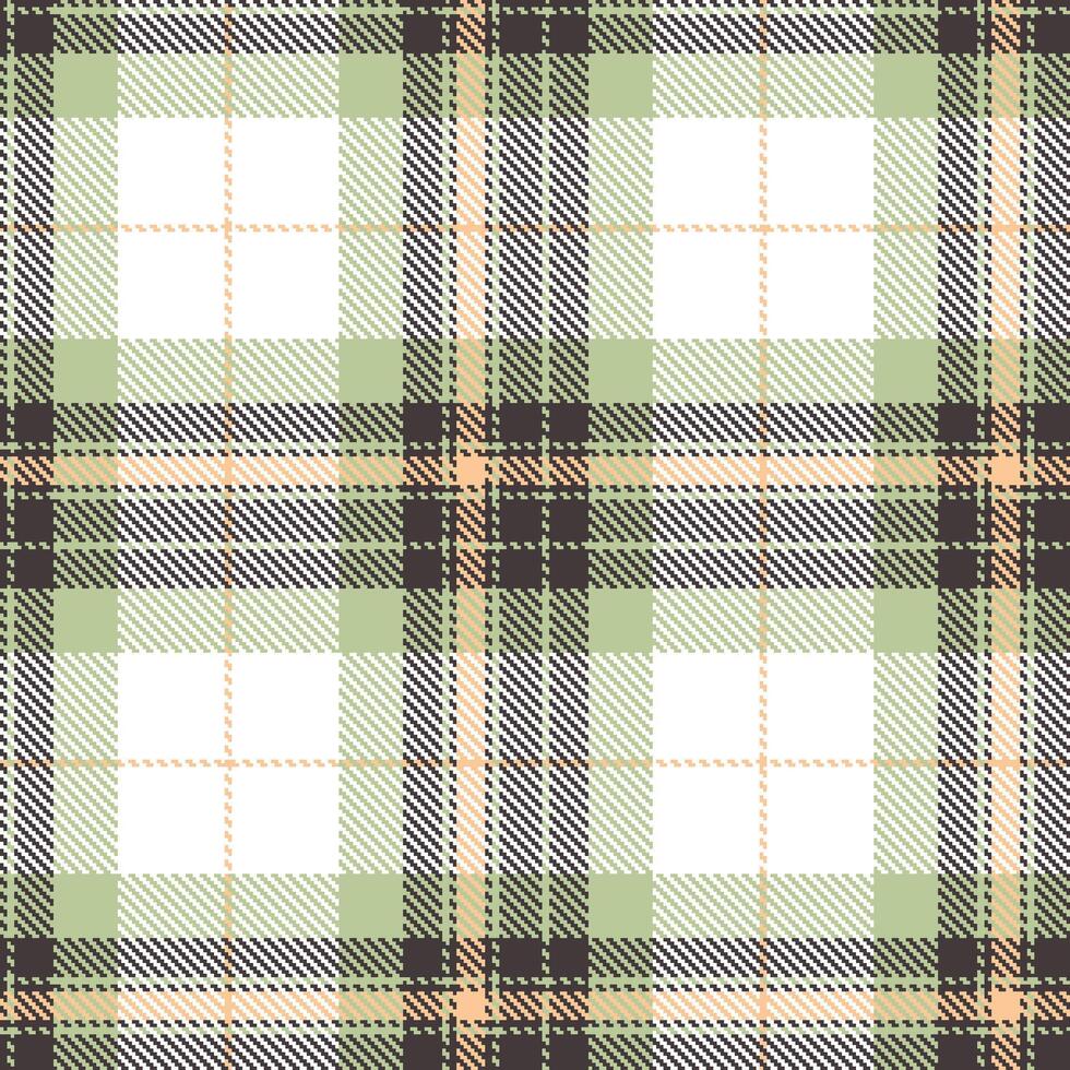 Iridescent Black Truffle and Neon Sprout Seamless Tartan Textile Design vector