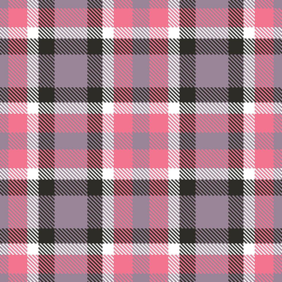 Plaid pattern seamless. Vintage Merlins Choice and Mellow Pink Explosion Tartan Textile Design. vector
