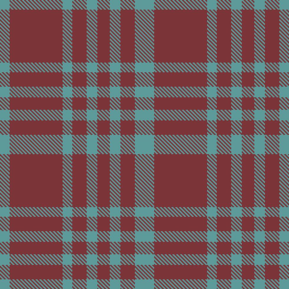 Dusty Aquarius Reef Base and Rich Chocolate Bar Seamless Tartan Textile Design vector