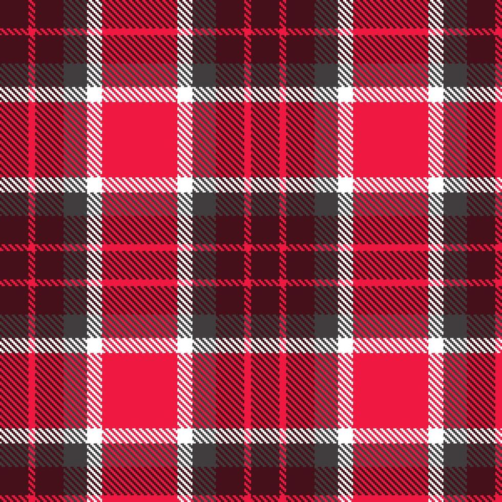 Highland Brandywine and Soft American Rose Seamless Tartan Textile Design vector
