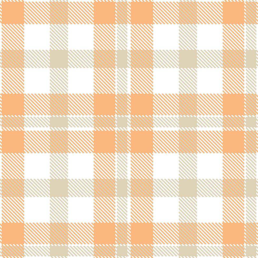 Deep White and Highland Sunburst Seamless Tartan Textile Design vector