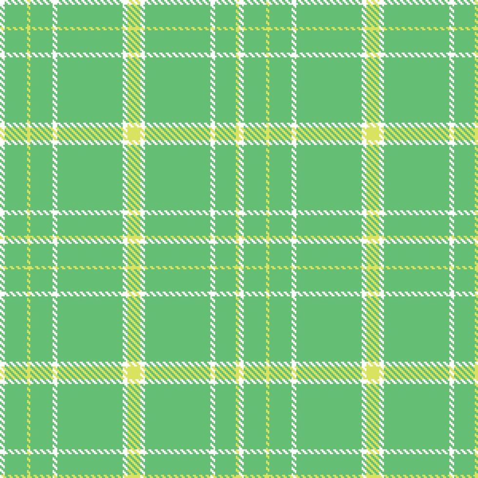 Plaid pattern seamless. Dusky White and Sandy Zombie Green Tartan Textile Design. vector