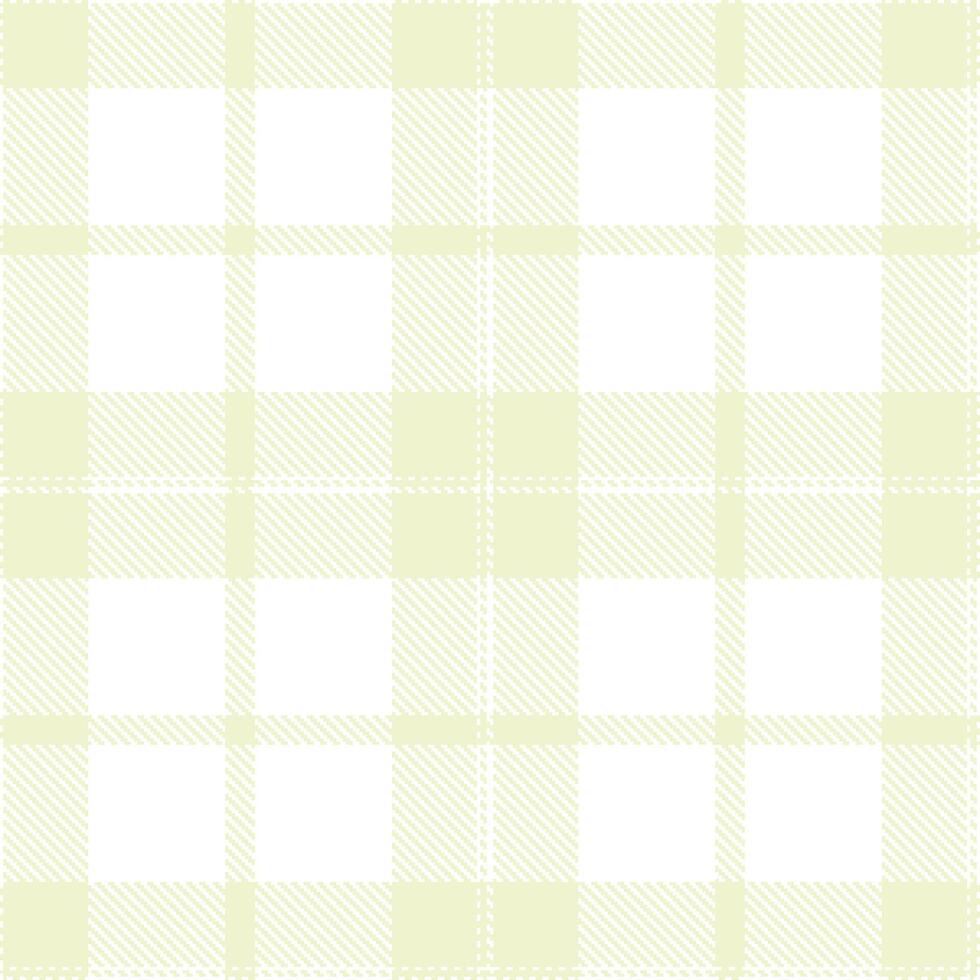 Soft White and Bright Snowdrop Seamless Tartan Textile Design vector