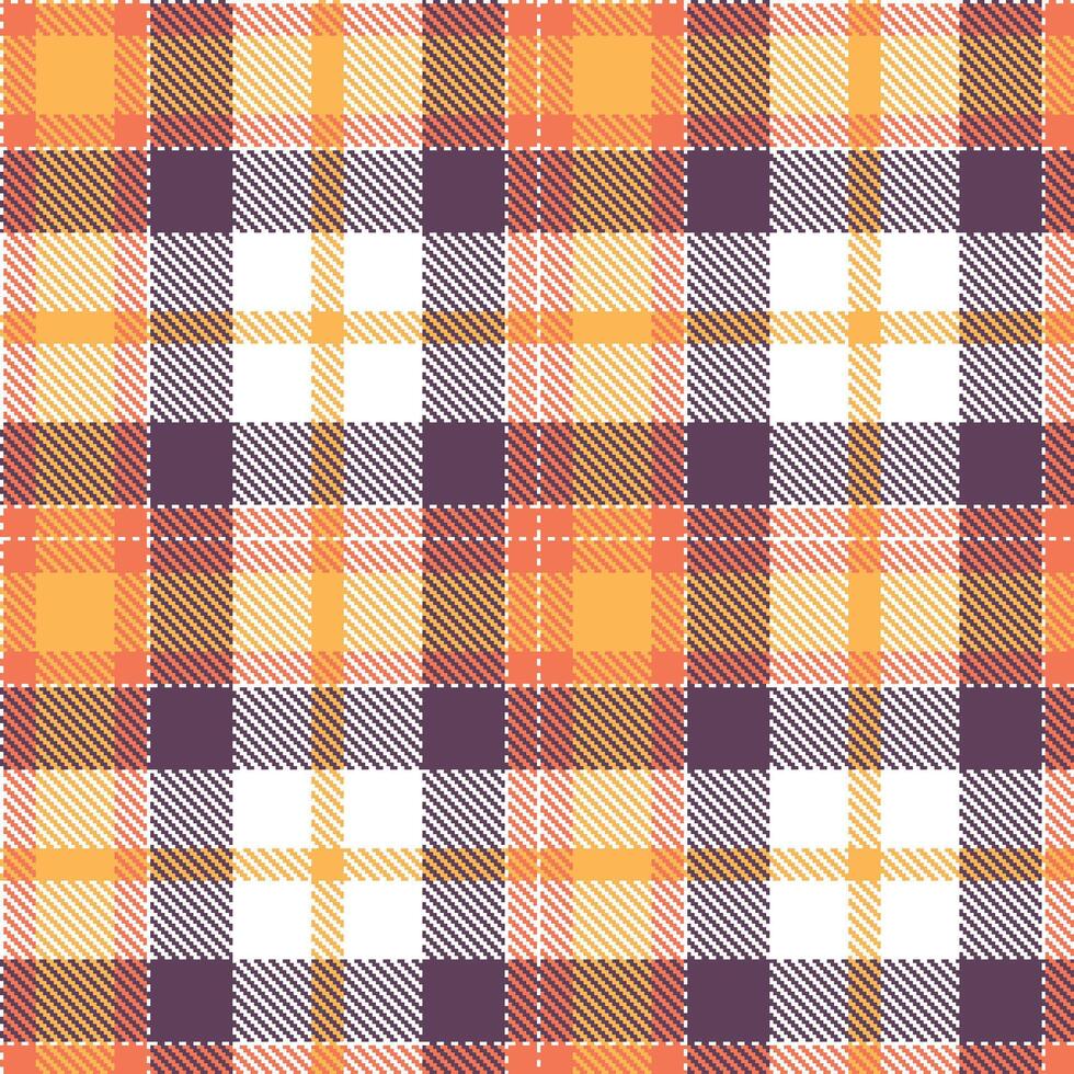 Modern Seamless Tartan featuring Rich White and Rich Rinsed Out Red Textile Design vector