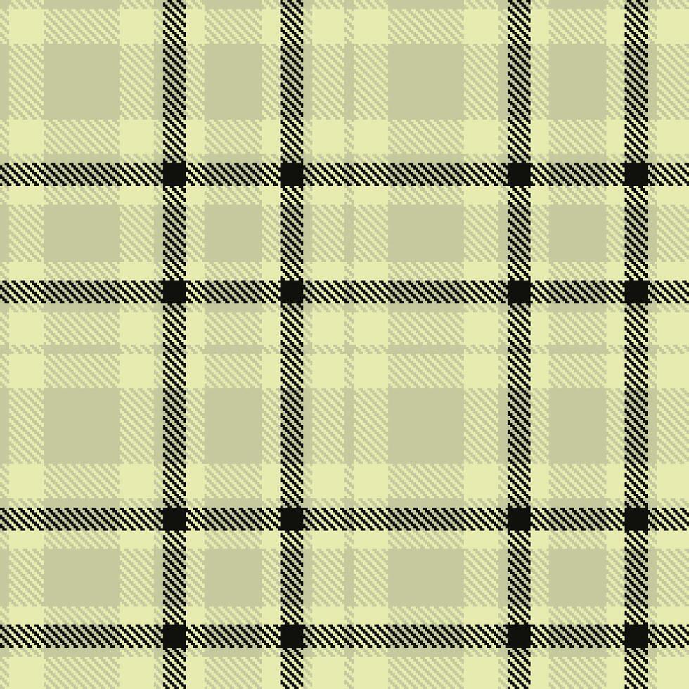 Modern Seamless Tartan featuring Mellow Dancing Kite and Sandy Tender Yellow Textile Design vector