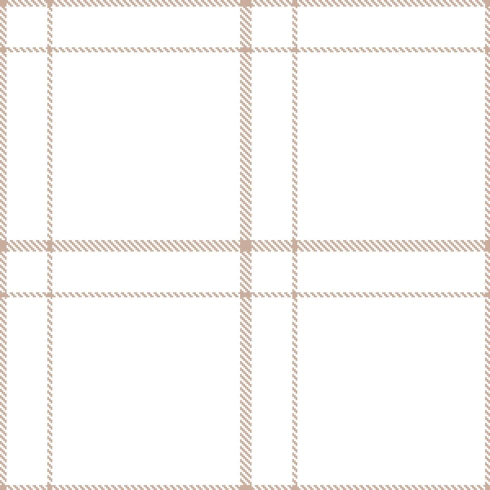 Pastel Powdered Allspice Tartan patterns fabric texture. Modern Light White Seamless Tartan vector