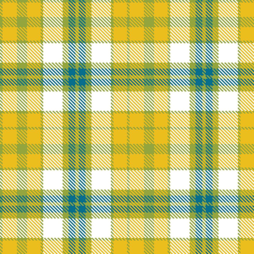 Light Forest Lichen Seamless Tartan with Rich Gold Ore accents Textile Design vector