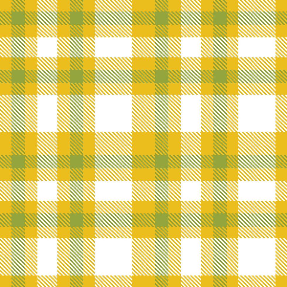 Vivid Gold Ore Seamless Tartan with Rustic Forest Lichen accents Textile Design vector