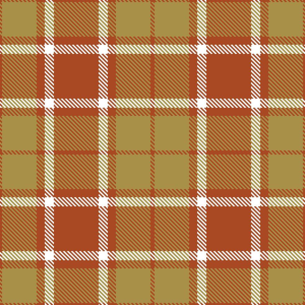 Modern Seamless Tartan featuring Deep Island Monkey and Soft Epidote Olvene Ore Textile Design vector