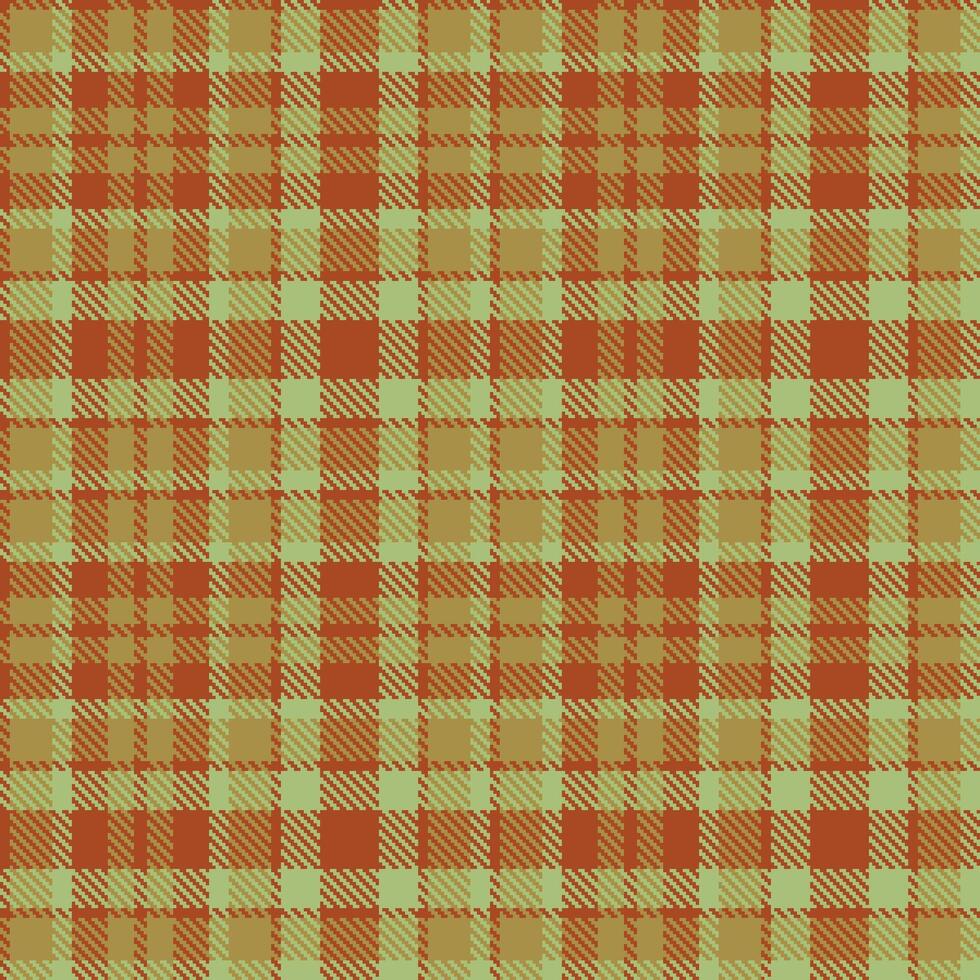 Modern Pale Island Monkey and Metallic Epidote Olvene Ore Seamless Tartan Textile Design vector