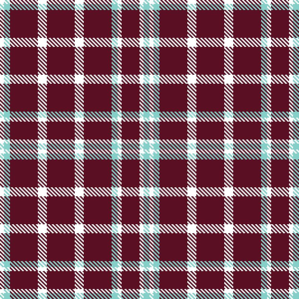 Modern Pale White and Dusky Fig Balsamic Seamless Tartan Textile Design vector