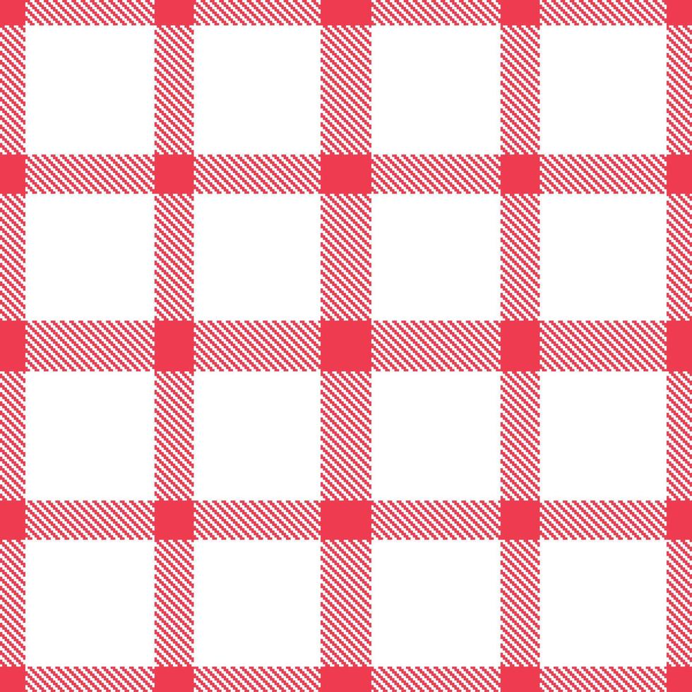 Plaid pattern seamless. Mellow Cherry Paddle Pop and Soft White Tartan Textile Design. vector