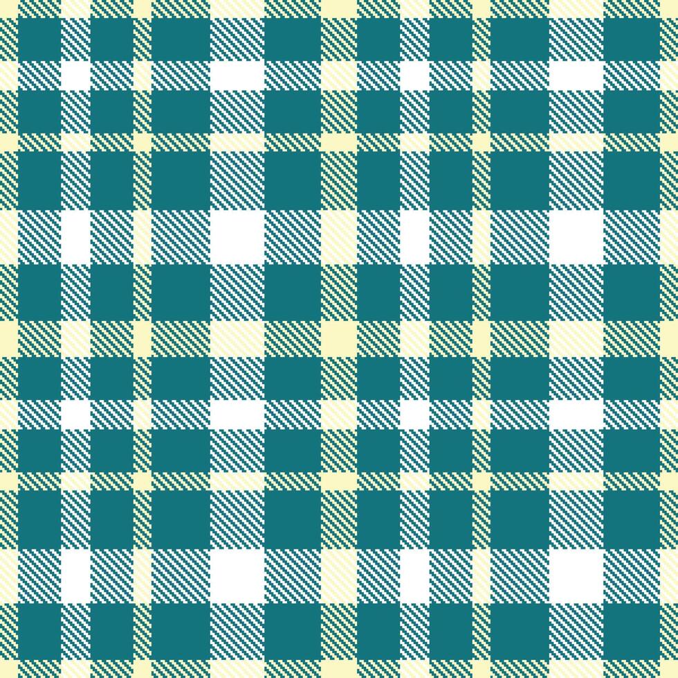 Modern Seamless Tartan featuring Sandy Scurf Green and Neon Fine Linen Textile Design vector
