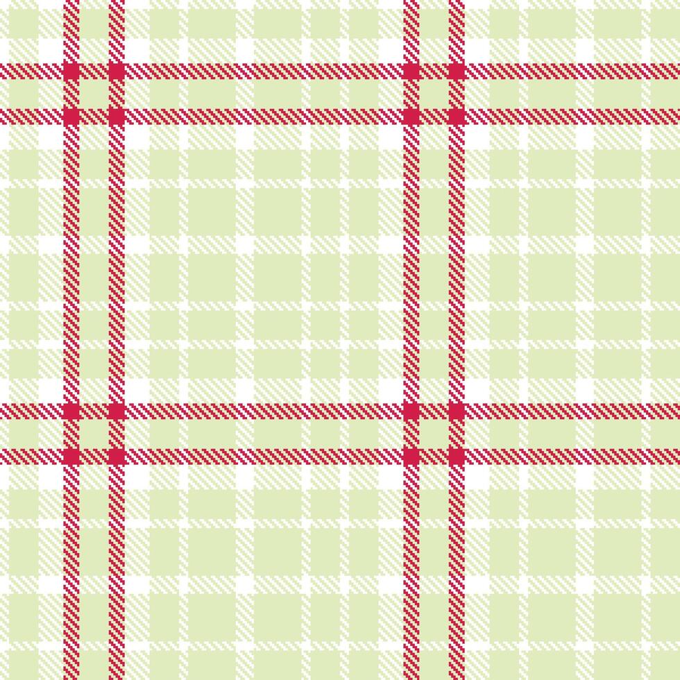 Rustic White Seamless Tartan with Soft Mellow Mint accents Textile Design vector