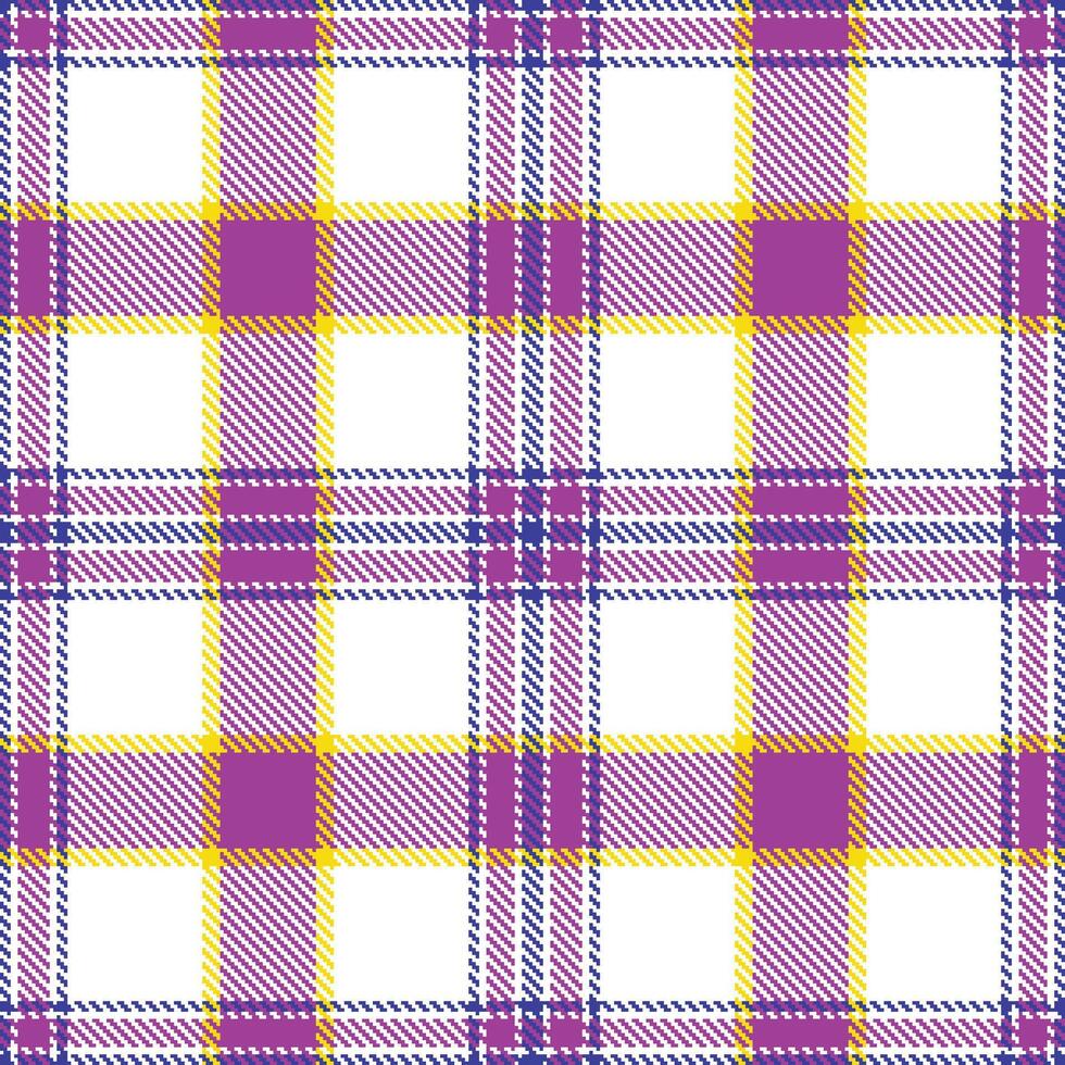 Dark White Tartan patterns fabric texture. Modern Deep Blue Cardinal Flower Seamless Tartan vector