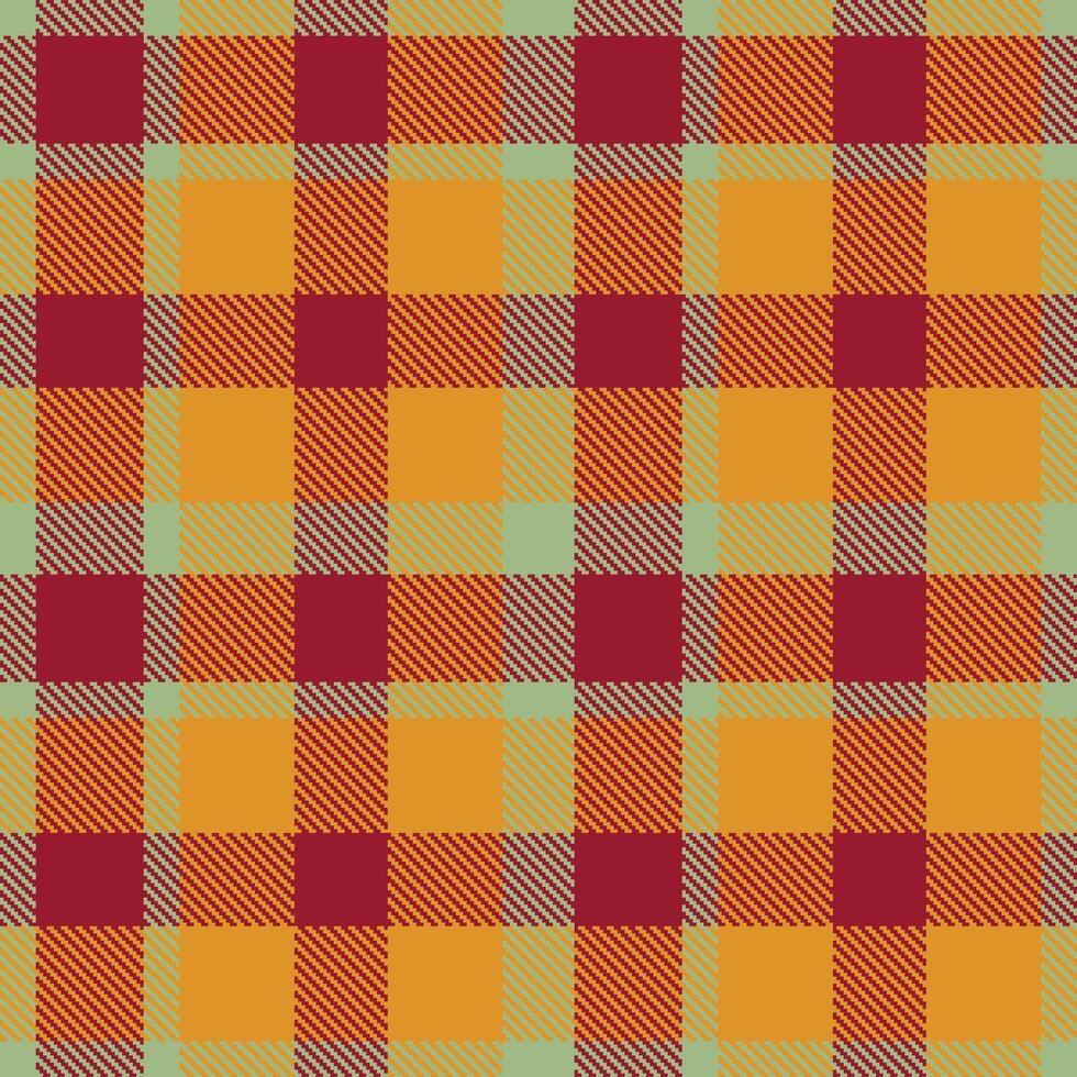 Modern Seamless Tartan featuring Classic Mesclun Green and Cool Petal of a Dying Rose Textile Design vector