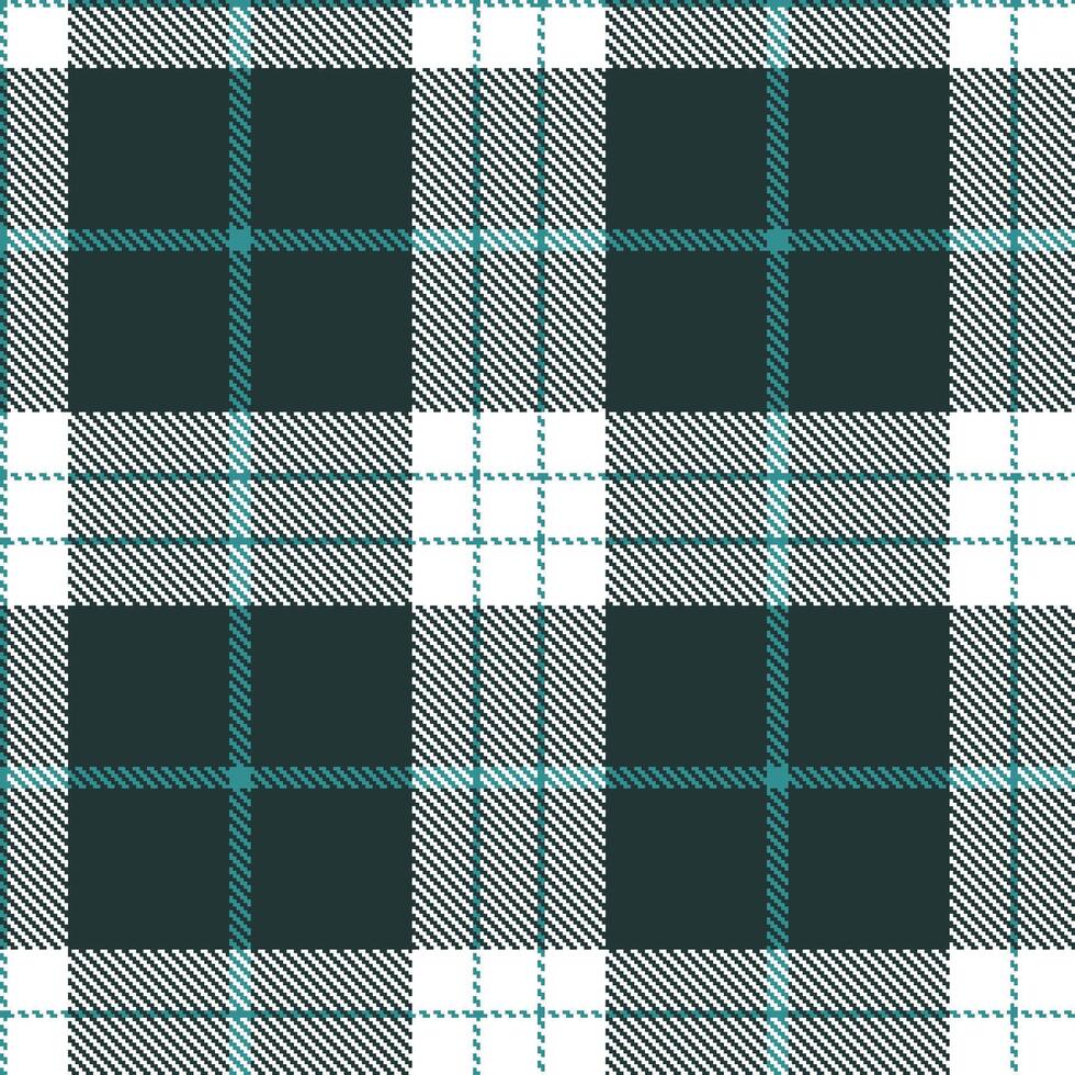 Warm Blue Chill and Vibrant White Seamless Tartan Textile Design vector