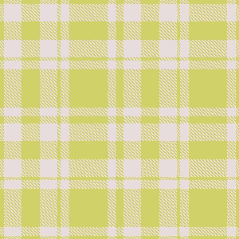 Modern Seamless Tartan featuring Light Moist Gold and Warm Coquette Textile Design vector