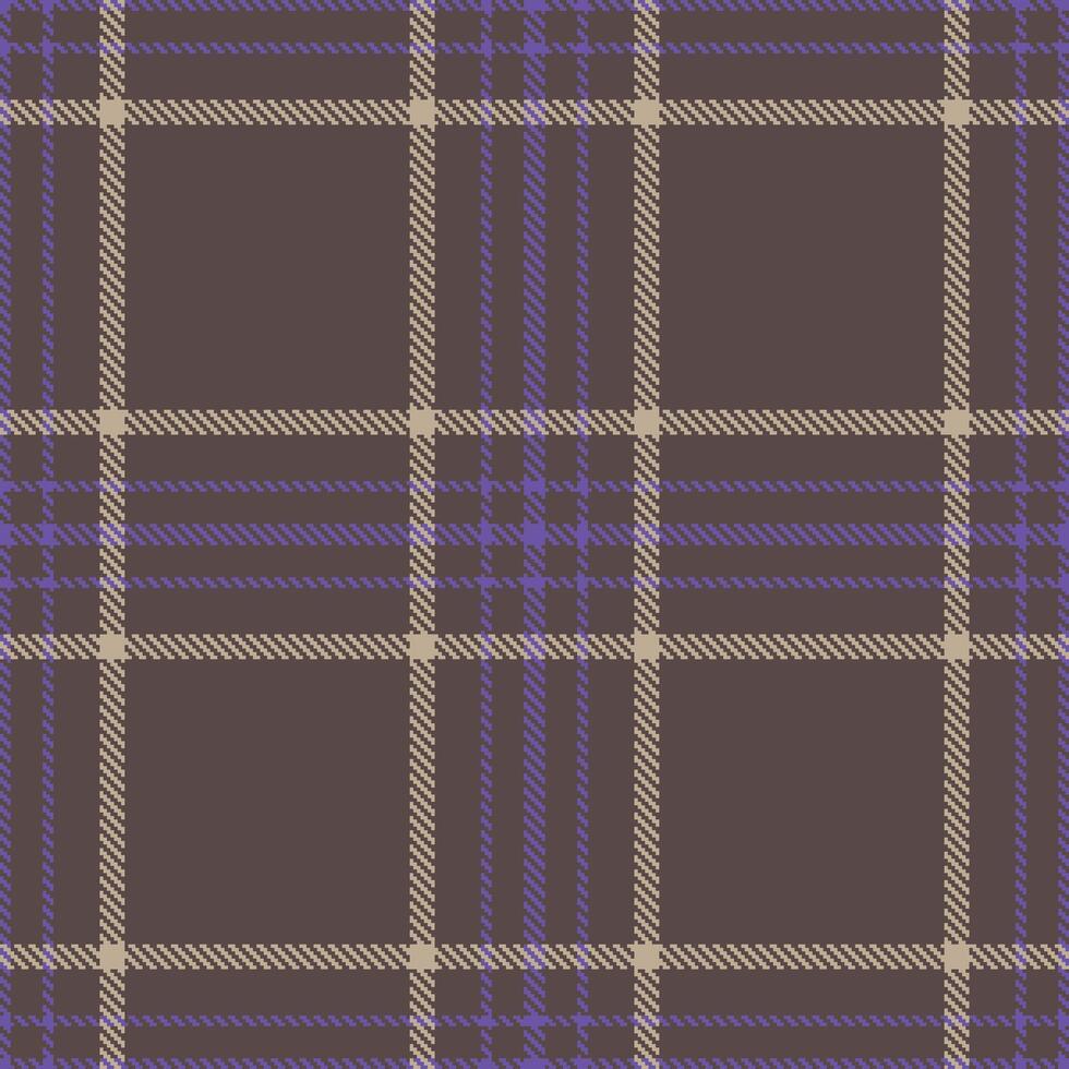 Neon Wild Boysenberry Tartan patterns fabric texture. Modern Pastel Aconite Purple Seamless Tartan vector