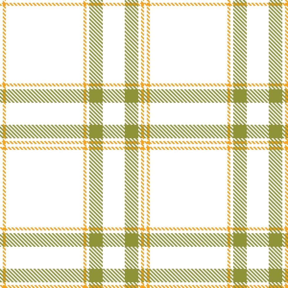 Iridescent White and Mellow Pico Orange Seamless Tartan Textile Design vector