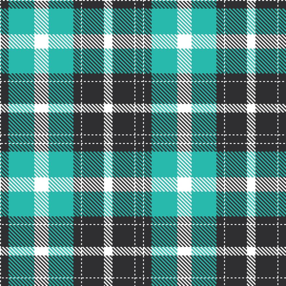 Soft White Seamless Tartan with Dusky Dark Onyx accents Textile Design vector