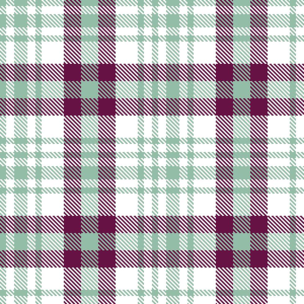 Plaid pattern seamless. Dusky Greyed Jade and Sandy White Tartan Textile Design. vector