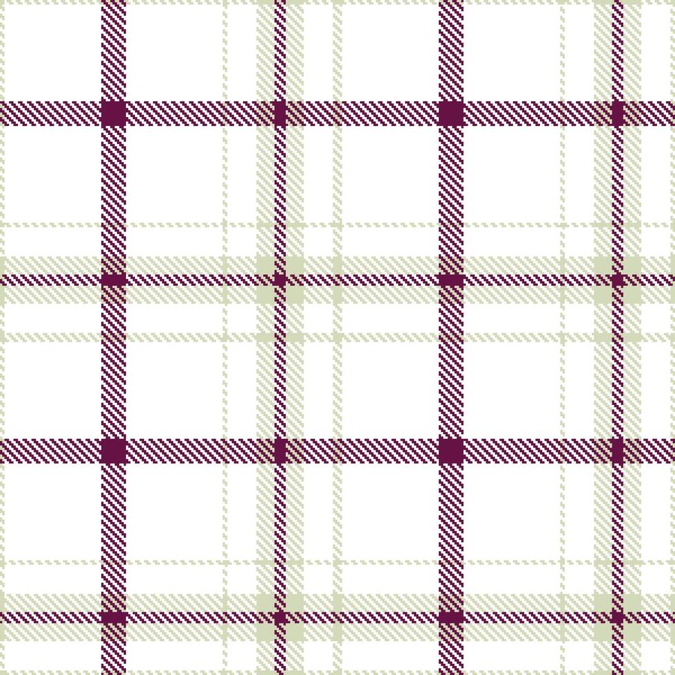Modern Rustic Vintage Glass and Warm White Seamless Tartan Textile Design vector