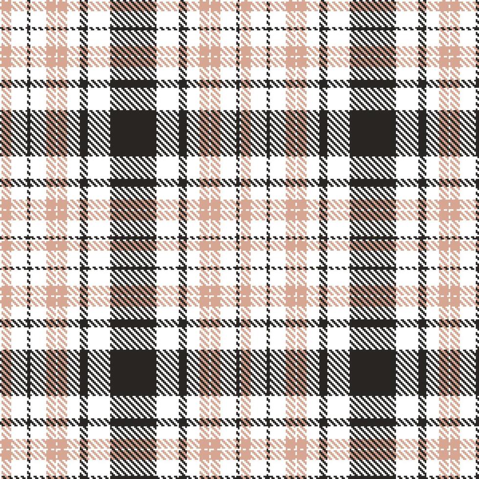 Modern Seamless Tartan featuring Deep White and Light North Rim Textile Design vector