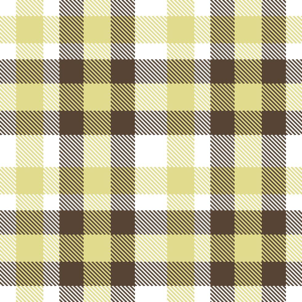 Autumn White and Classic Lively Laugh Seamless Tartan Textile Design vector