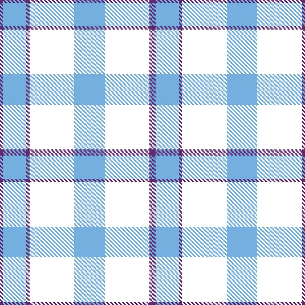 Plaid pattern seamless. Soft Berry Blackmail and Pastel Tian Lan Sky Tartan Textile Design. vector