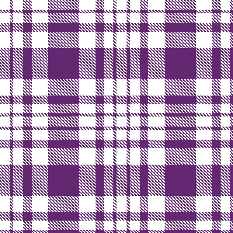 Traditional White and Deep Berry Blackmail Seamless Tartan Textile Design vector