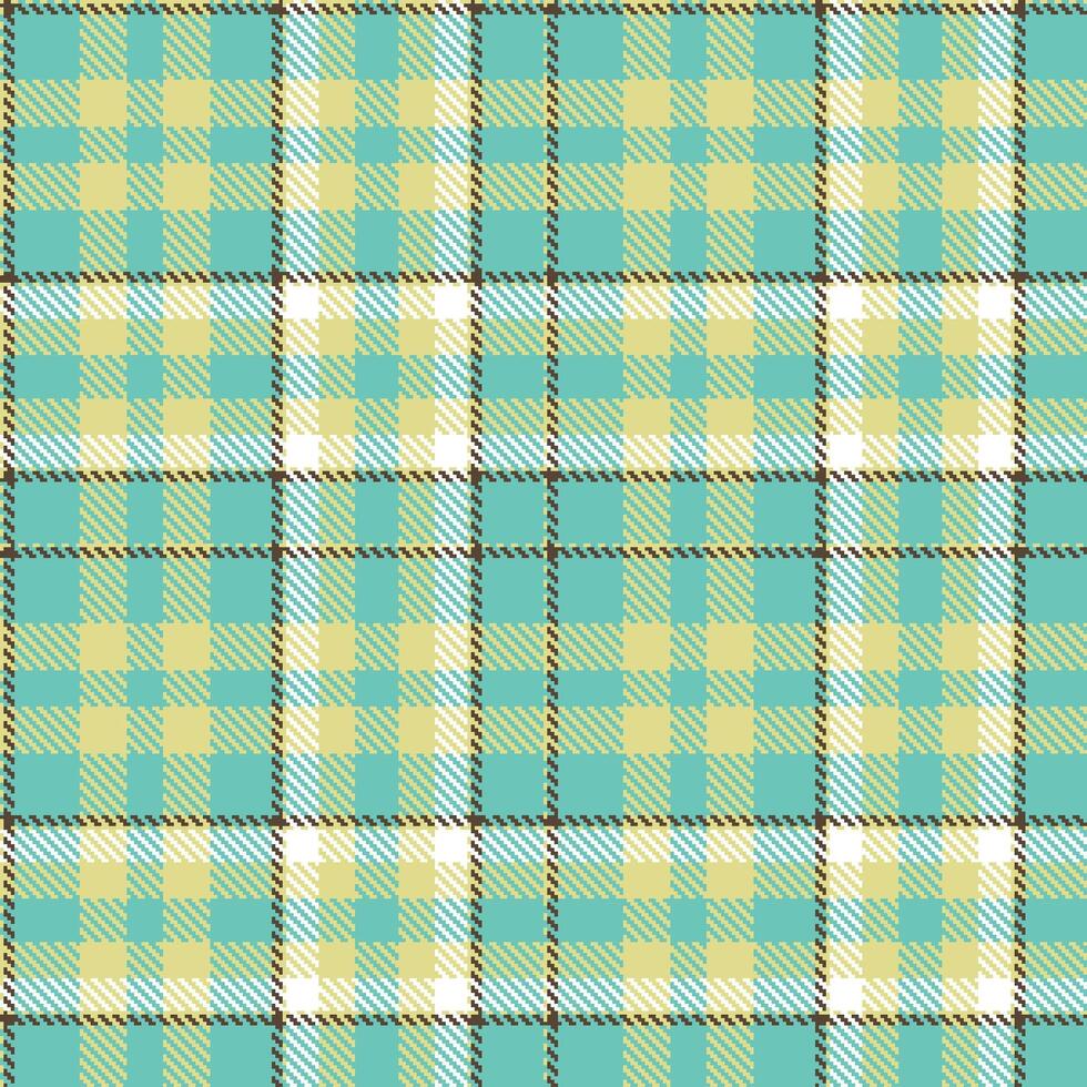 Iridescent Lively Laugh Seamless Tartan with Cool Turkish Teal accents Textile Design vector
