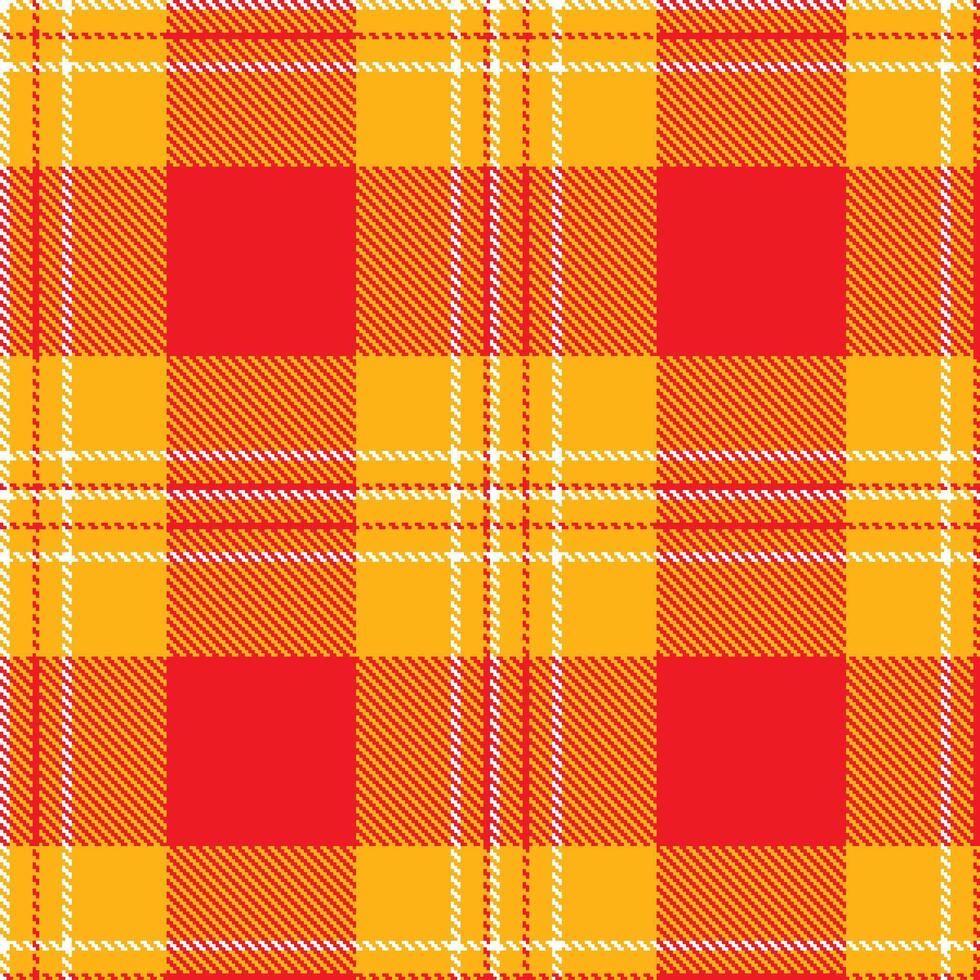 Modern Seamless Tartan featuring Traditional UCLA Gold and Highland White Textile Design vector