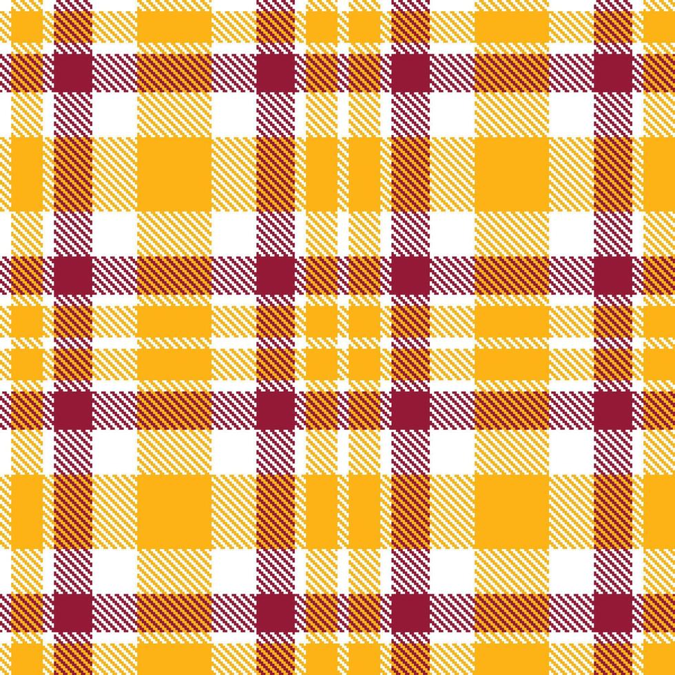 Plaid pattern seamless. Pastel White and Dark UCLA Gold Tartan Textile Design. vector