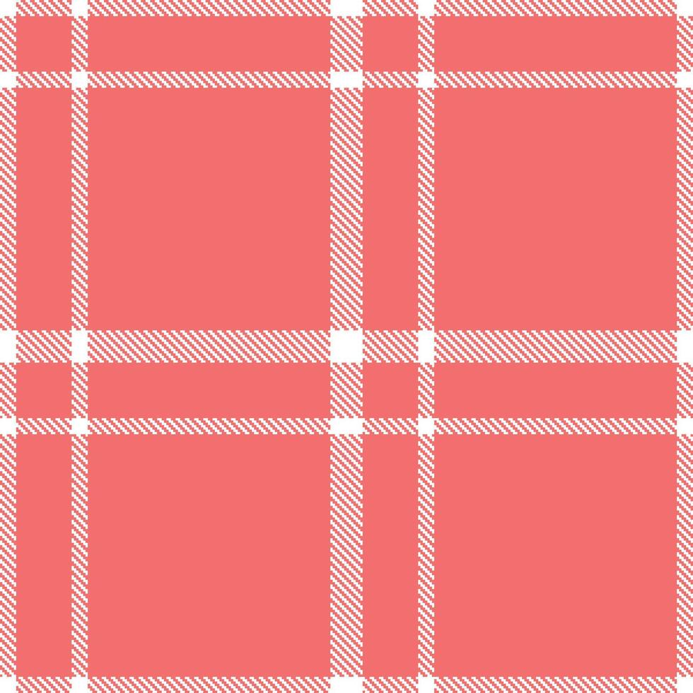 Modern Seamless Tartan featuring Highland White and Neon Breeze of Chilli Textile Design vector