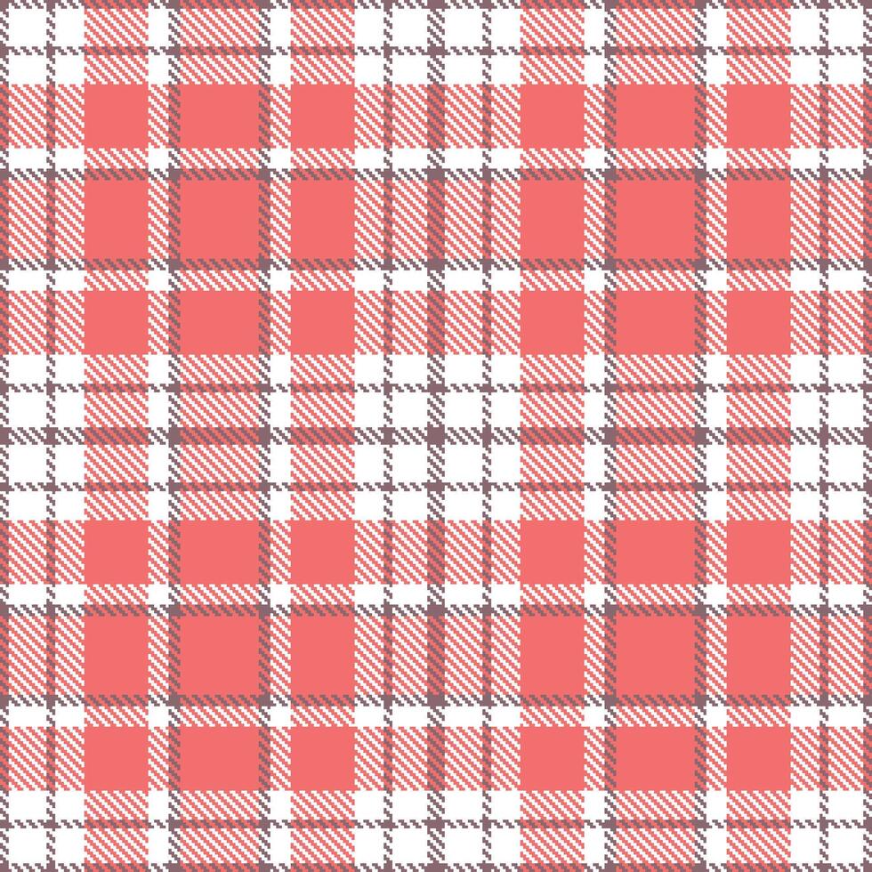 Deep White and Muted Blueberry Blush Seamless Tartan Textile Design vector