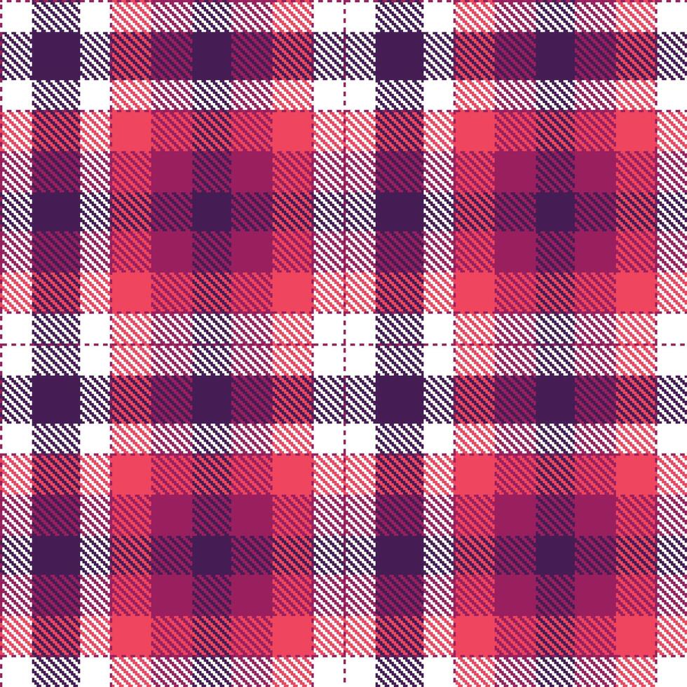 Plaid pattern seamless. Light Berry Curious and Vibrant White Tartan Textile Design. vector