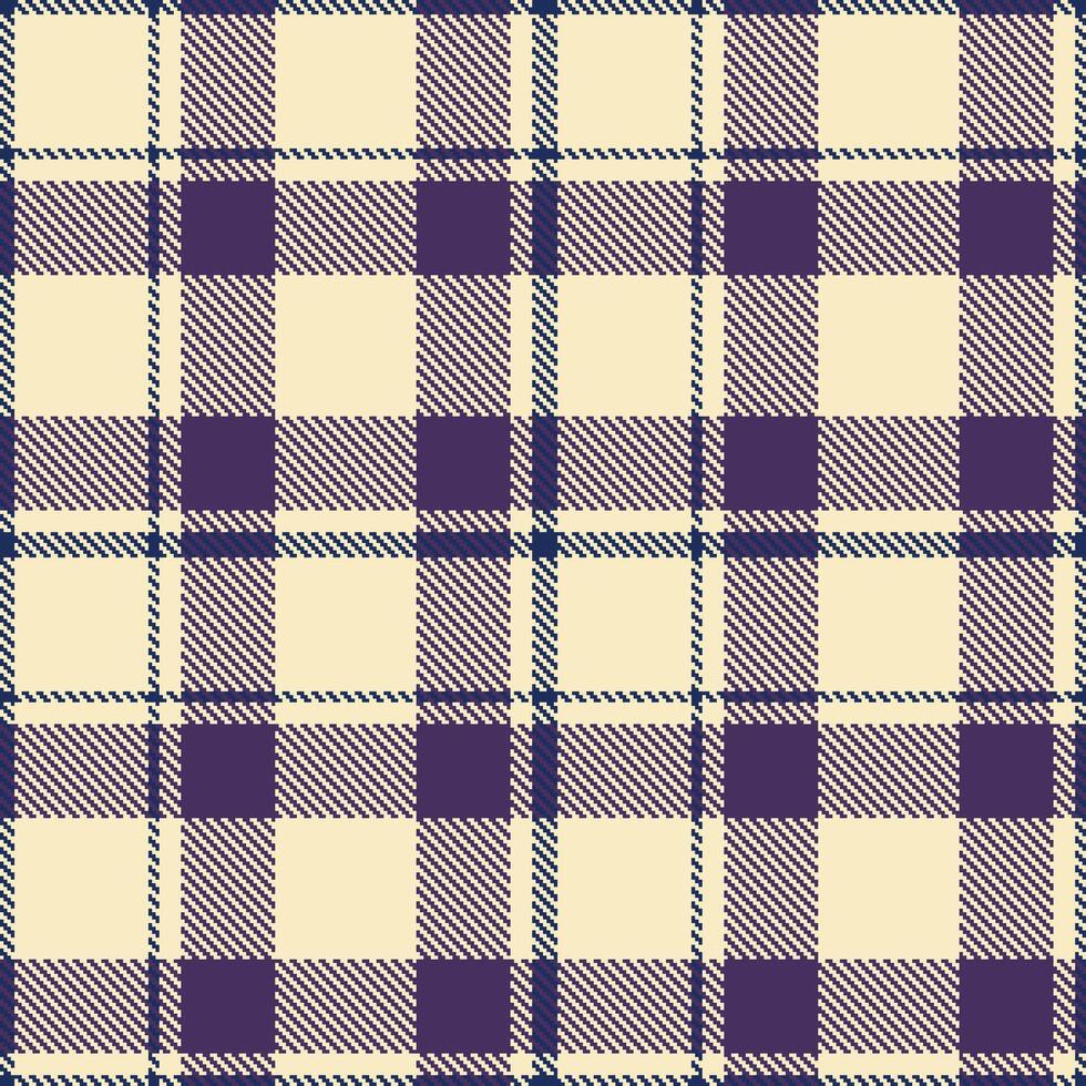 Modern Seamless Tartan featuring Rich White Currant and Pale Blue Leviathan Textile Design vector