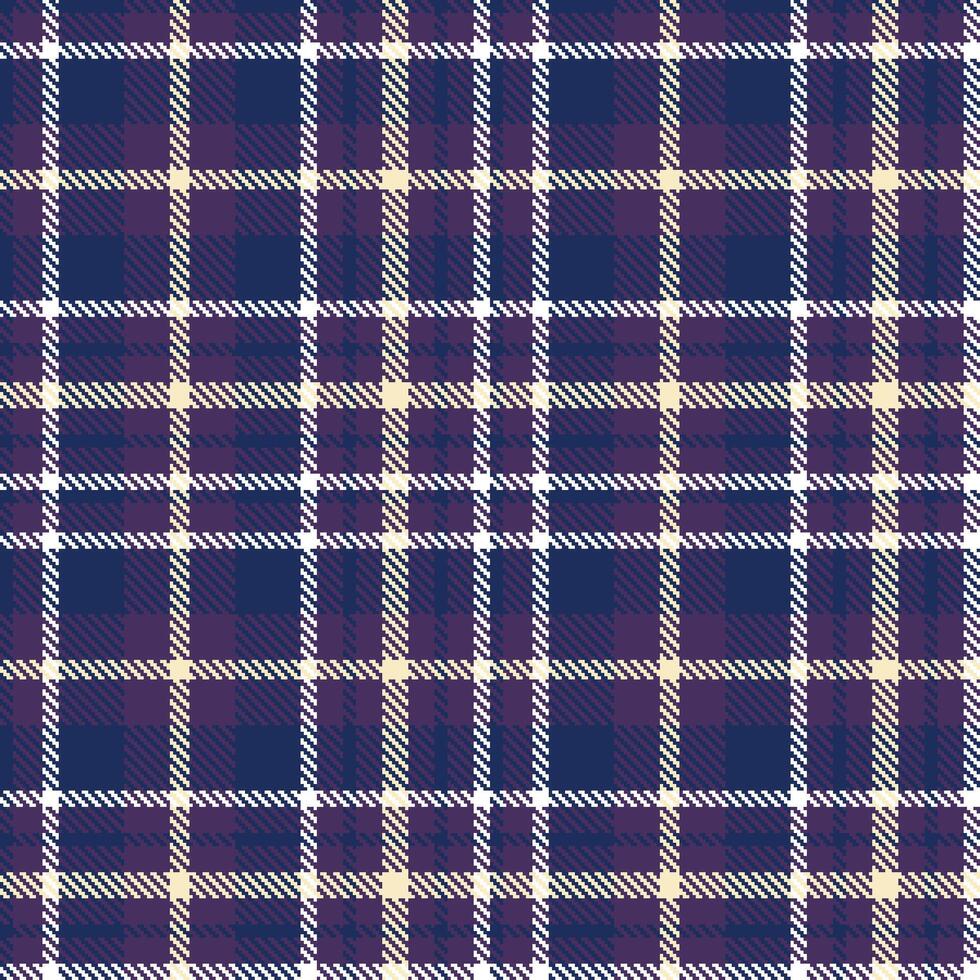 Plaid pattern seamless. Muted Petunia and Dusky Blue Leviathan Tartan Textile Design. vector