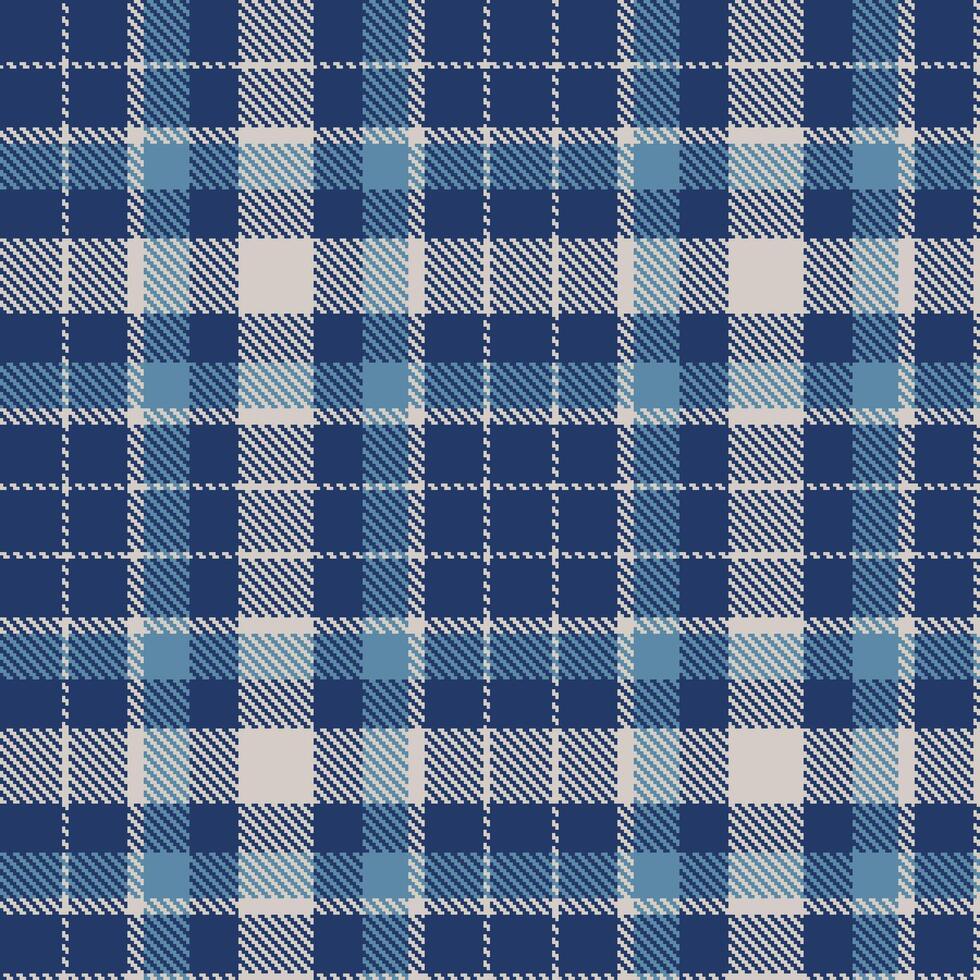 Light Navy Trim and Deep Pediment Seamless Tartan Textile Design vector