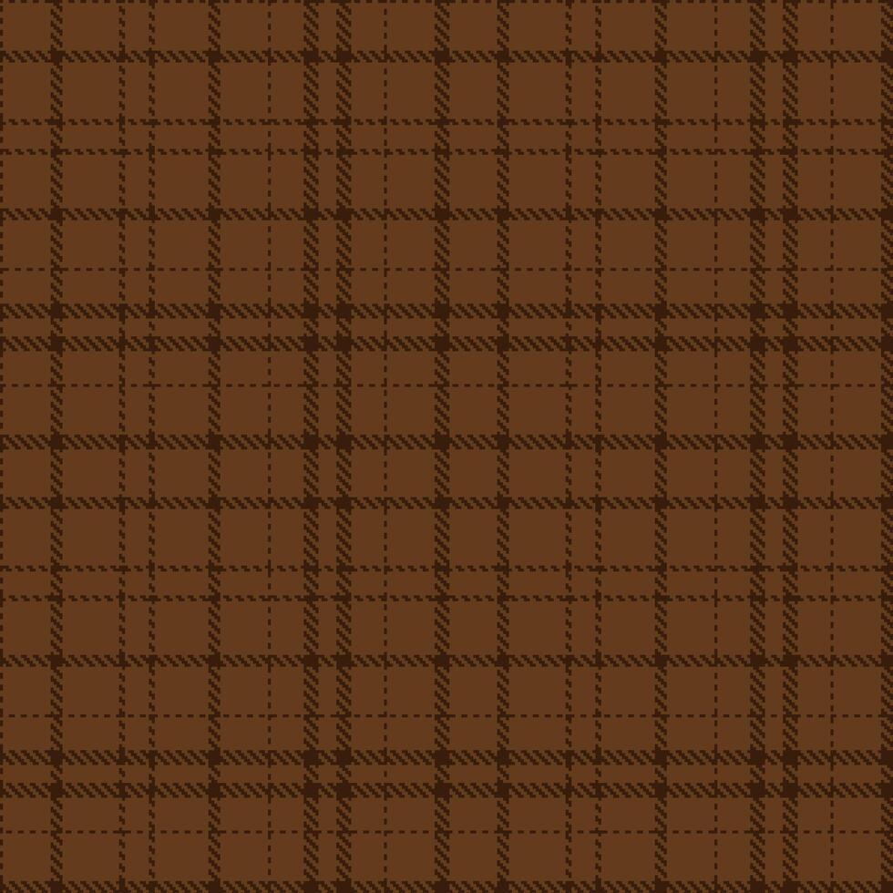 Iridescent Cocoa Seamless Tartan with Dusky Cassiterite Brown accents Textile Design vector