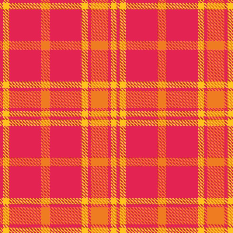 Metallic Manganese Red Tartan patterns fabric texture. Modern Vibrant Happy Yipee Seamless Tartan vector