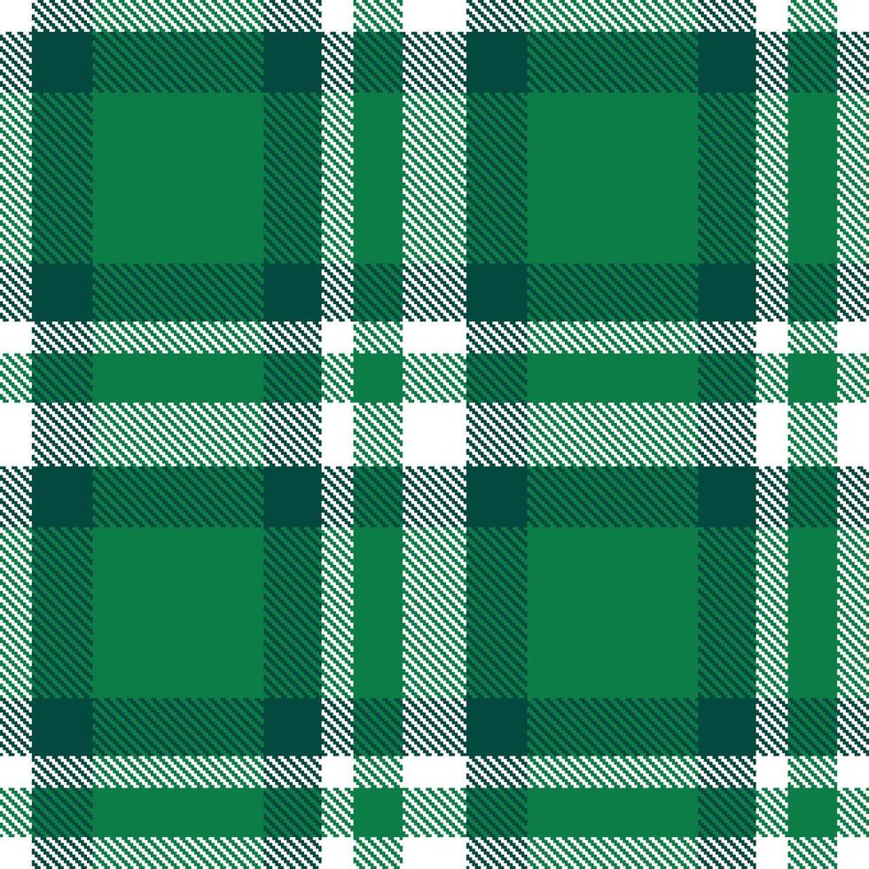 Modern Seamless Tartan featuring Cool White and Cool Aqua Deep Textile Design vector