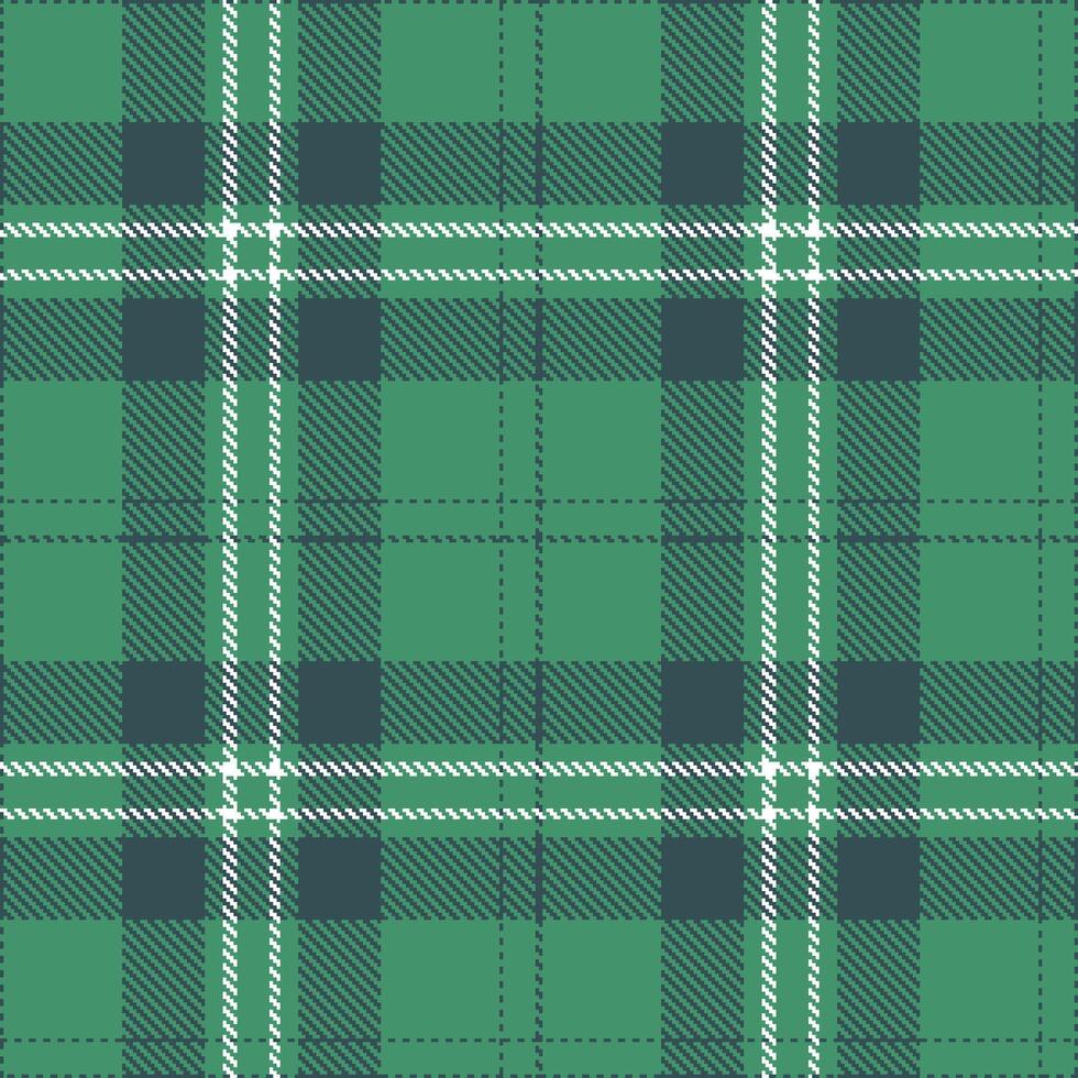 Modern Seamless Tartan featuring Vibrant Illuminati Green and Sandy Pallasite Blue Textile Design vector