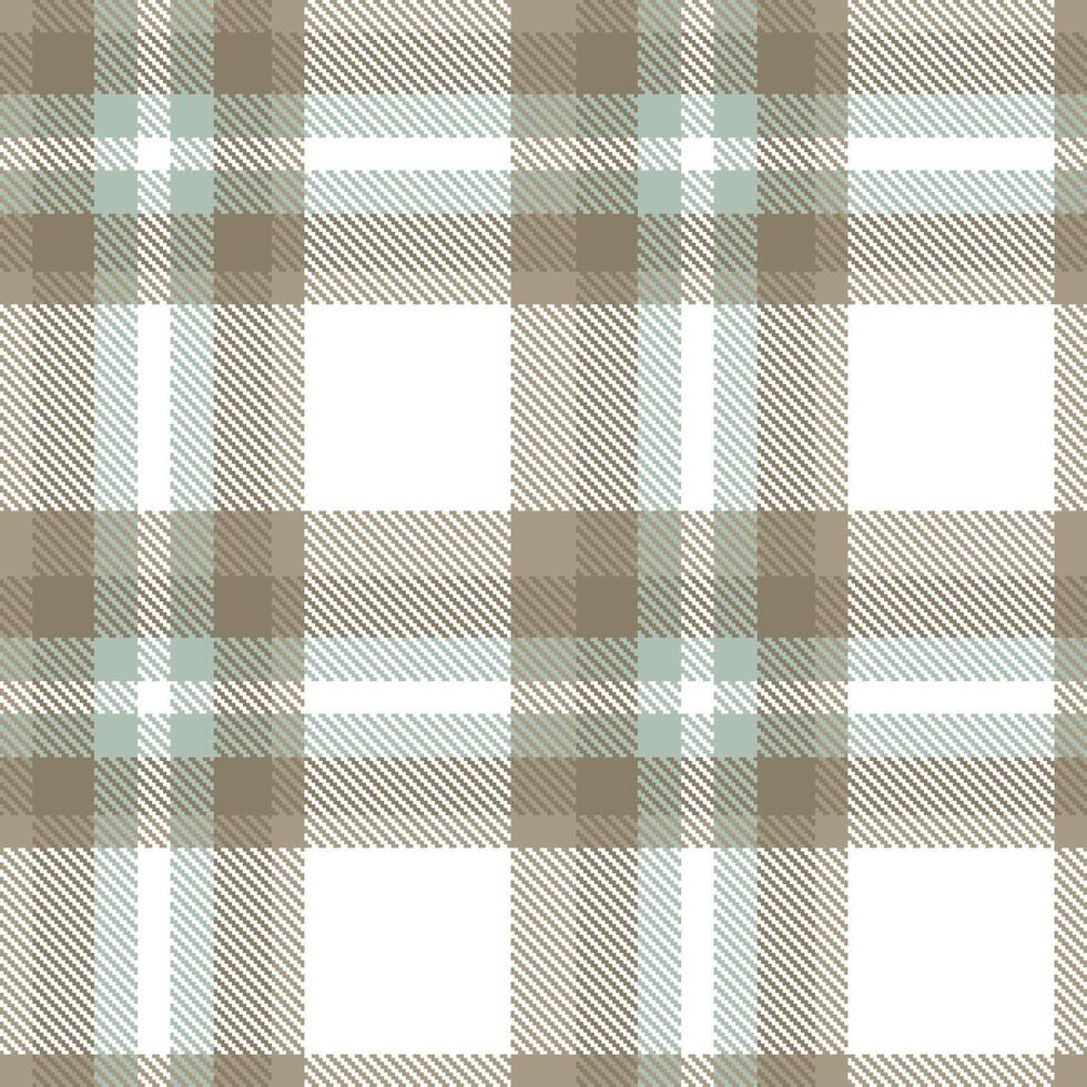 Modern Muted Windmill Park and Mellow Turtle Shell Seamless Tartan Textile Design vector