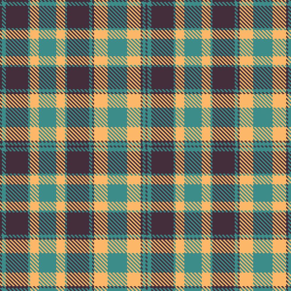 Plaid pattern seamless. Rustic Taos Turquoise and Dusky Barossa Tartan Textile Design. vector