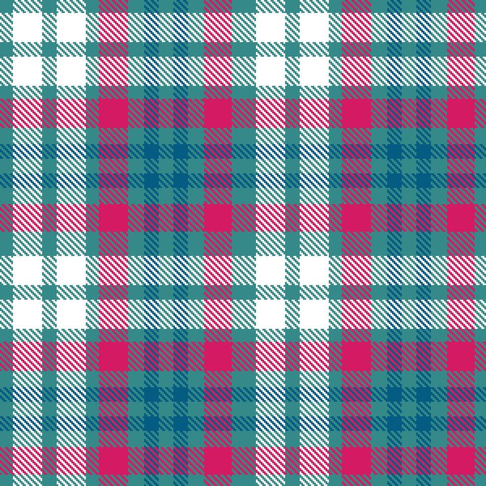 Plaid pattern seamless. Autumn Taos Turquoise and Dusty White Tartan Textile Design. vector